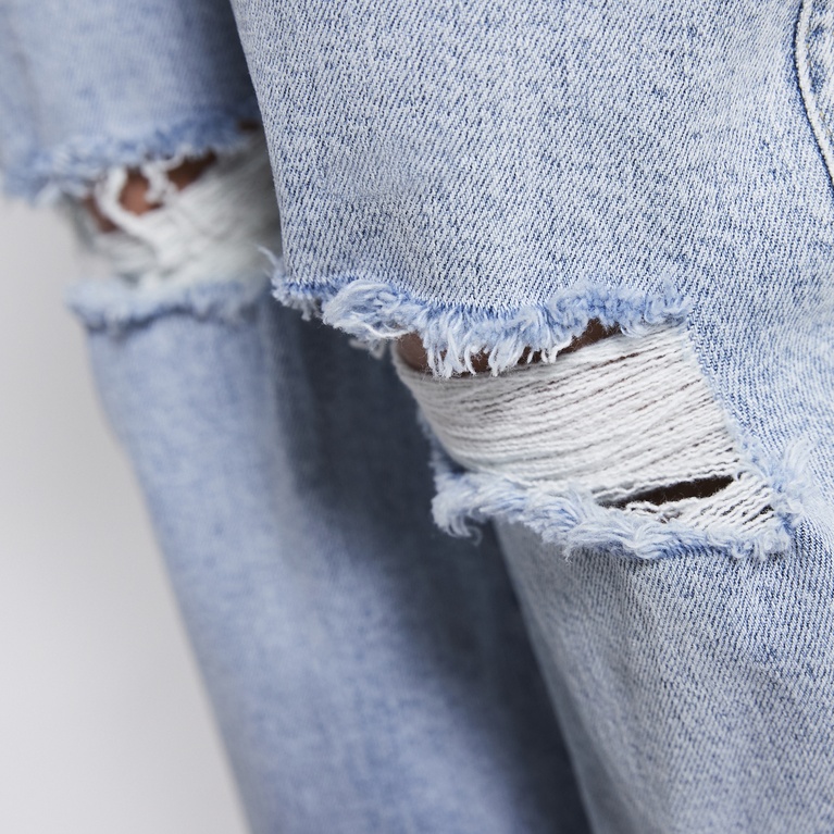 Low waist bootcut jeans "Paris Core" Light heavy worn